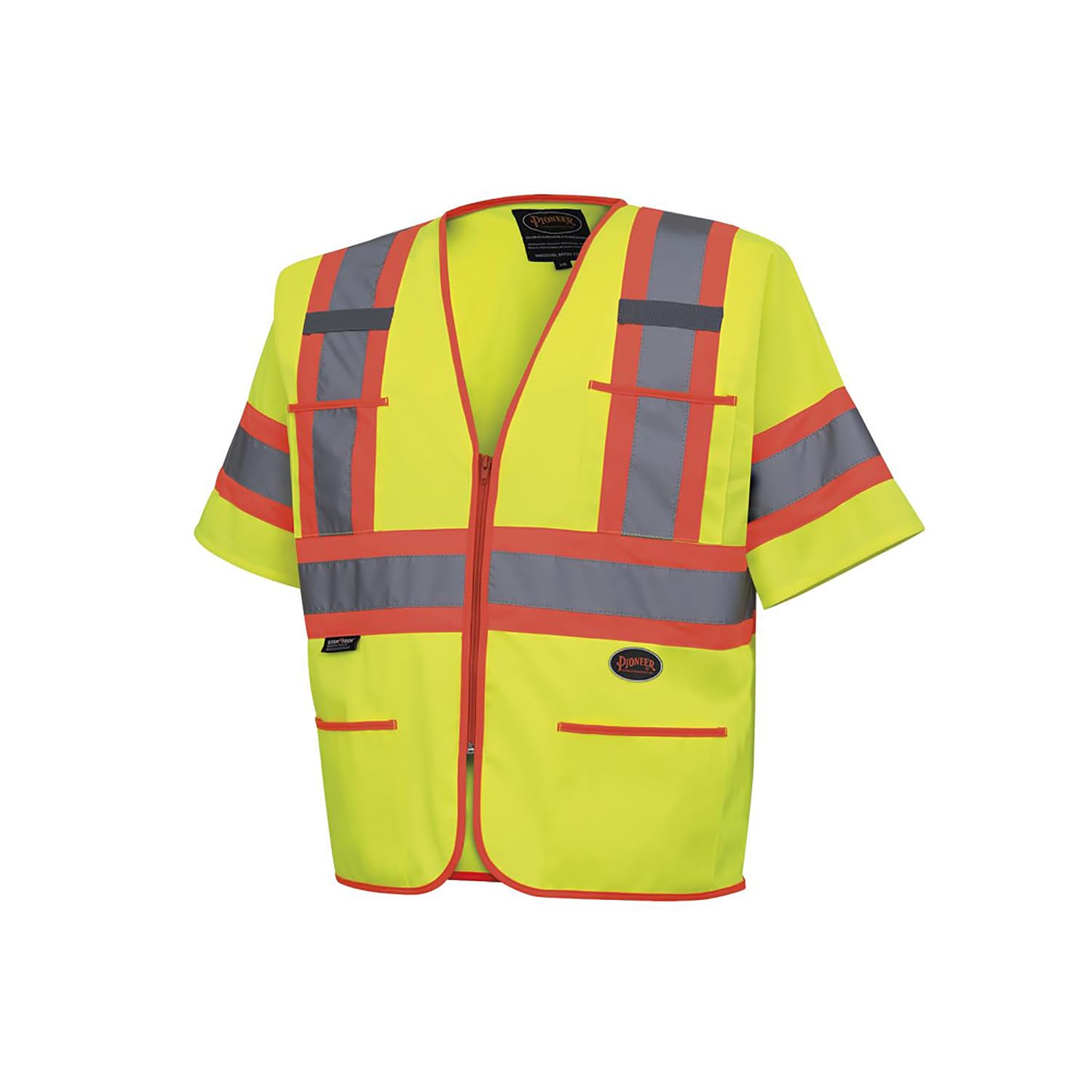 Pioneer Hi-Vis Class 3 Sleeved Vest — Yellow/Green product photo