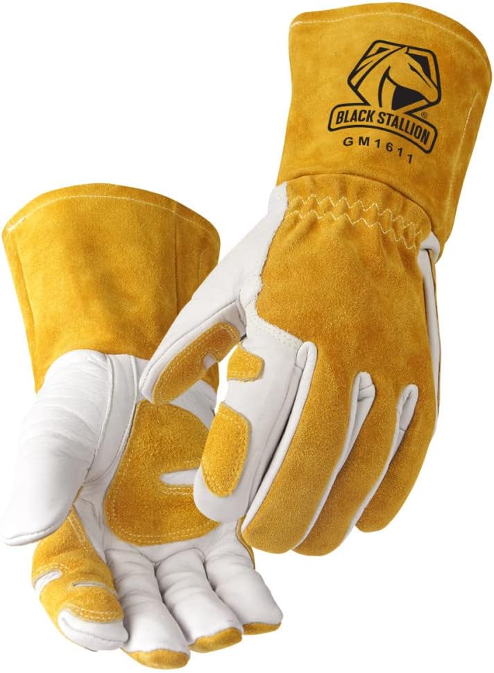 Black Stallion Top Grain Cowhide MIG Welding Gloves product photo