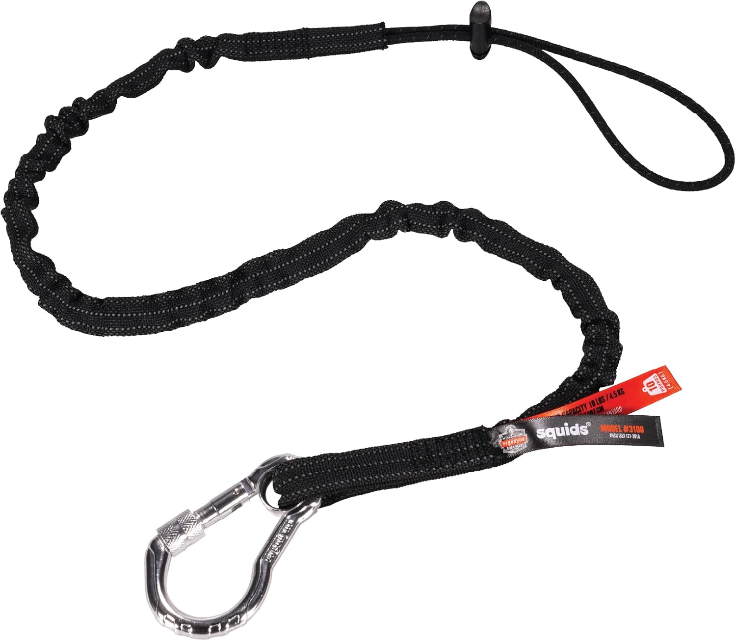 Ergodyne Squids 3100 Tool Lanyard with Single Carabiner and Loop End product photo