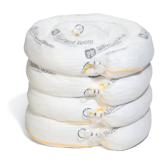 New Pig Oil-Only Absorbent Boom — 5 in x 10 ft, 4-Pack, Floats & Repels Water product photo