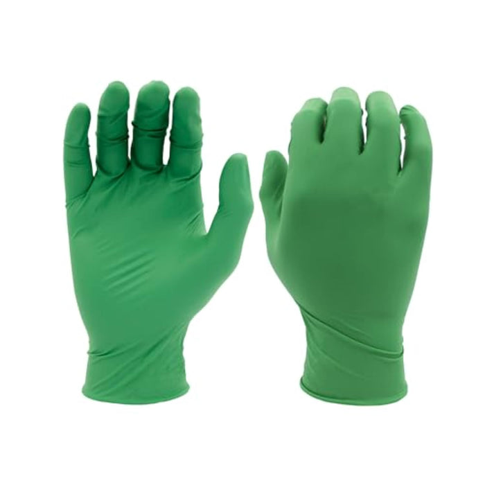 SHOWA 6110PF Biodegradable Nitrile Gloves — EBT, 4 Mil, Powder-Free, Box of 100 product photo
