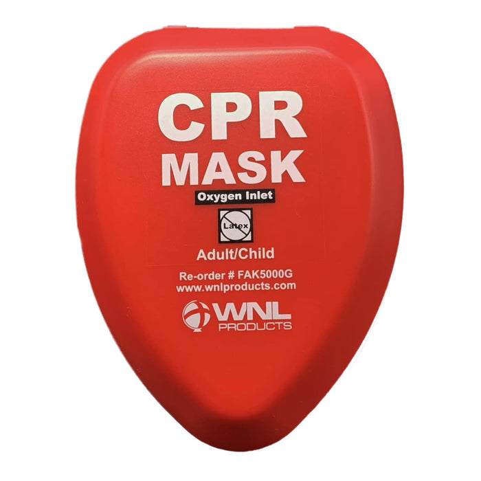 WNL CPR Rescue Mask — One-Way Valve, Hard Case product photo