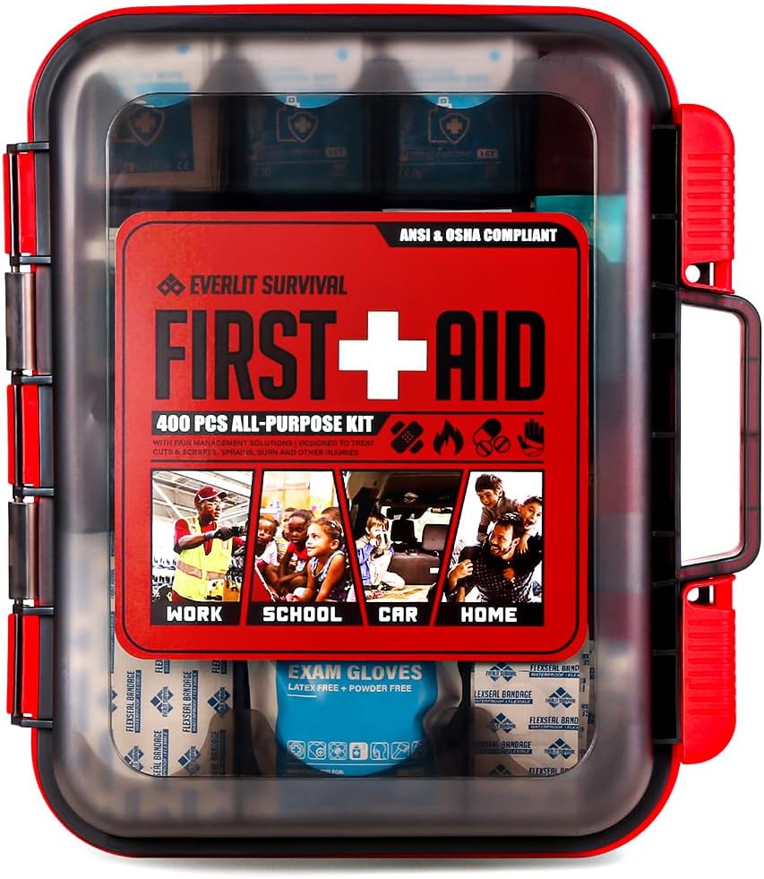 EVERLIT 400-Piece Type III Class A First Aid Kit — Hard Case, Wall-Mountable product photo