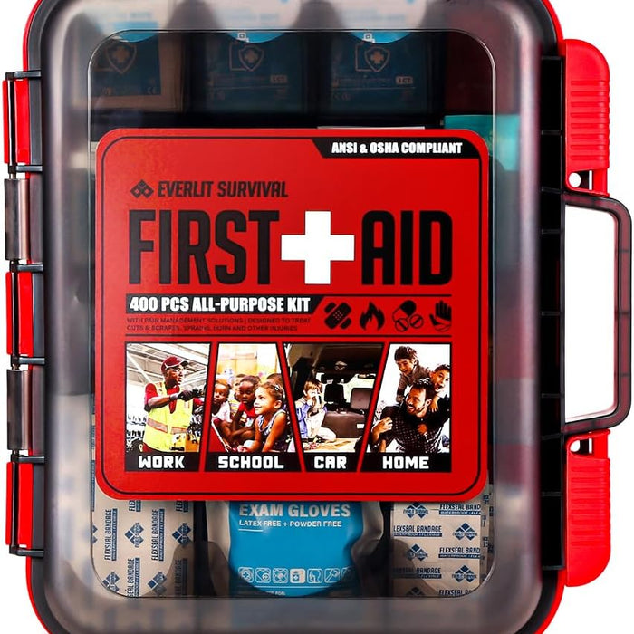 EVERLIT 400-Piece Type III Class A First Aid Kit — Hard Case, Wall-Mountable product photo