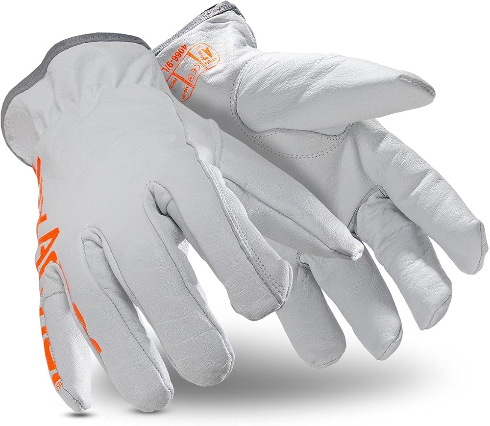 HexArmor Chrome SLT 4066 cut and heat-resistant leather work gloves