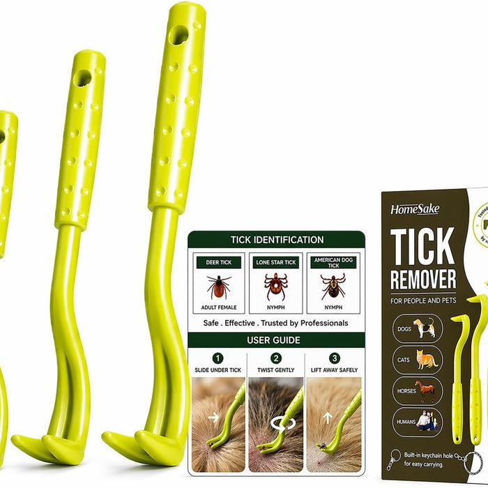 Homesake Tick Remover Tool for Dogs, Cats & Humans, 3 Pack product photo