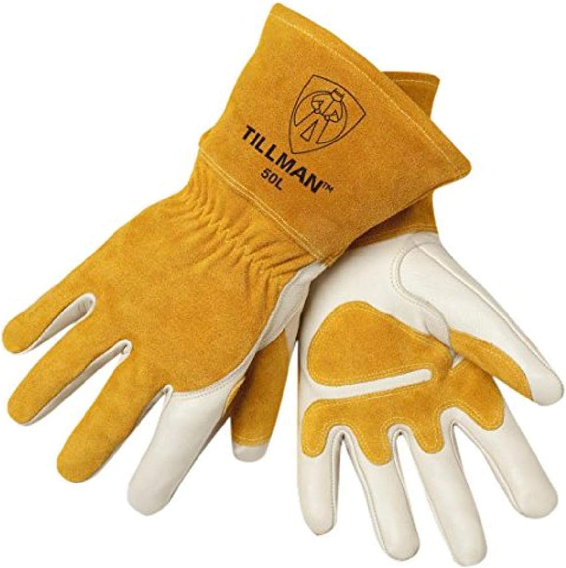 Tillman 50 Premium Cowhide Welding Gloves — Gauntlet Cuff product photo