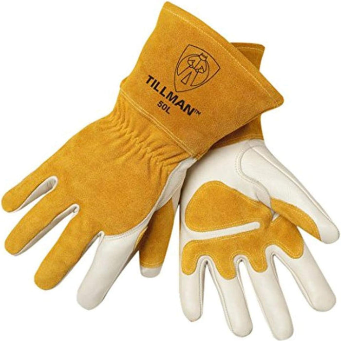 Tillman 50 Premium Cowhide Welding Gloves — Gauntlet Cuff product photo