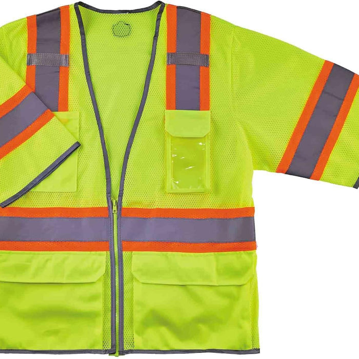 Ergodyne Two-Tone Class 3 Surveyor Vest — Zippered Hi-Vis product photo