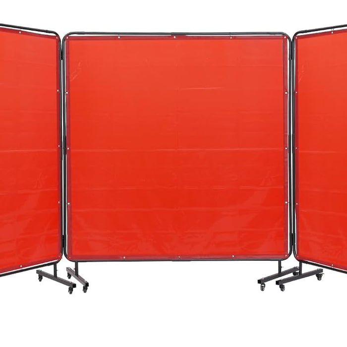 VEVOR Welding Screen with Frame — 6 x 6 Ft, 3 Panel product photo