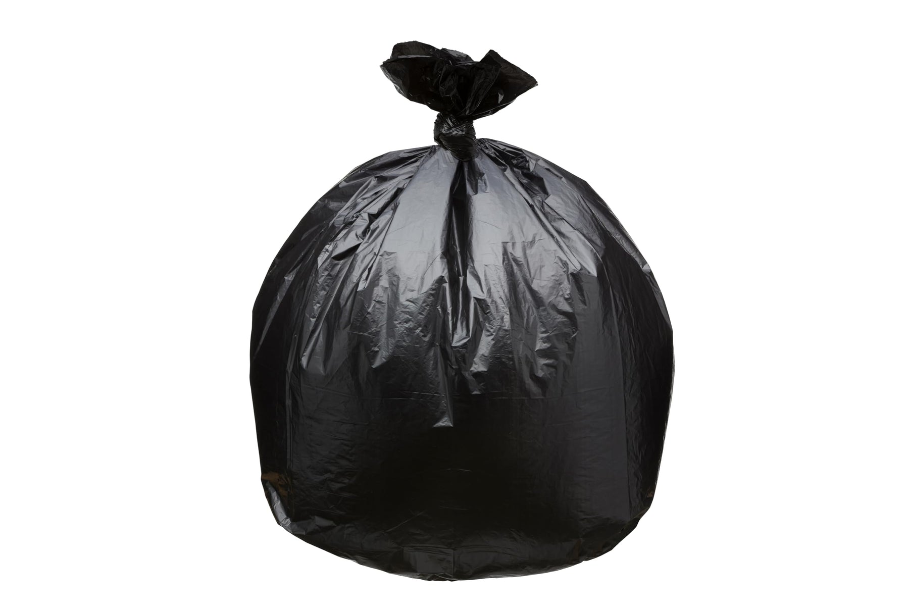 Top Knot Bags 45 Gallon Can Liners, 1.5 Mil, Black, 40 x 46 in, 100 Count — Made in USA product photo