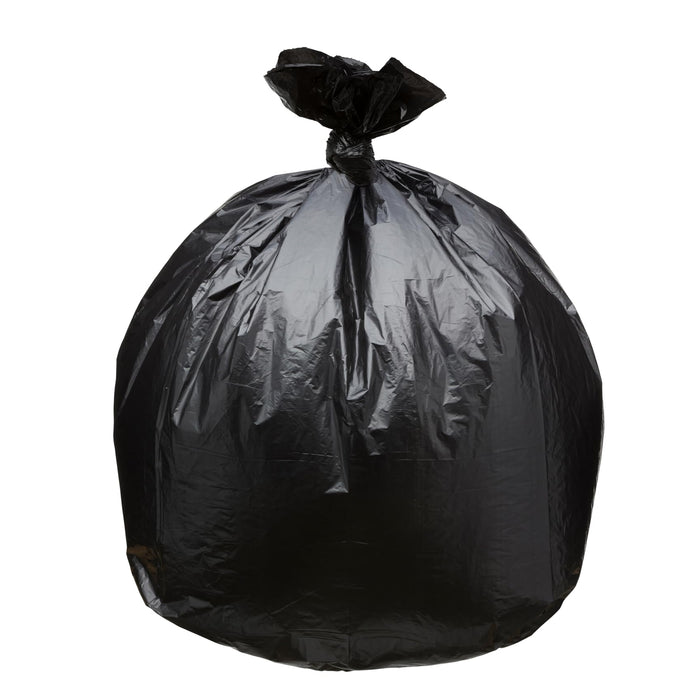 Top Knot Bags 45 Gallon Can Liners, 1.5 Mil, Black, 40 x 46 in, 100 Count — Made in USA product photo