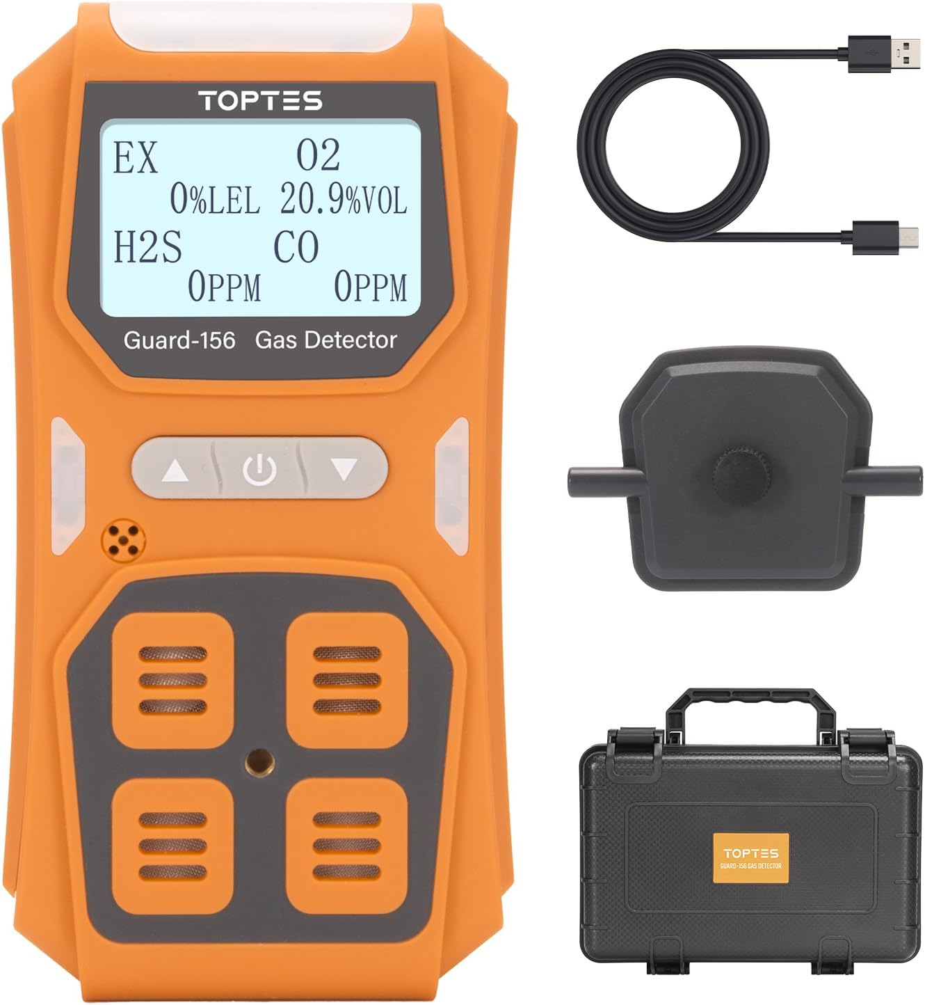 TopTes Guard-156 4 Gas Monitor — Fast-Response O2, CO, H2S, LEL product photo
