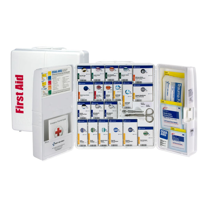 First Aid Only SmartCompliance 50-Person First Aid Kit — Plastic Cabinet, 245 Pieces product photo