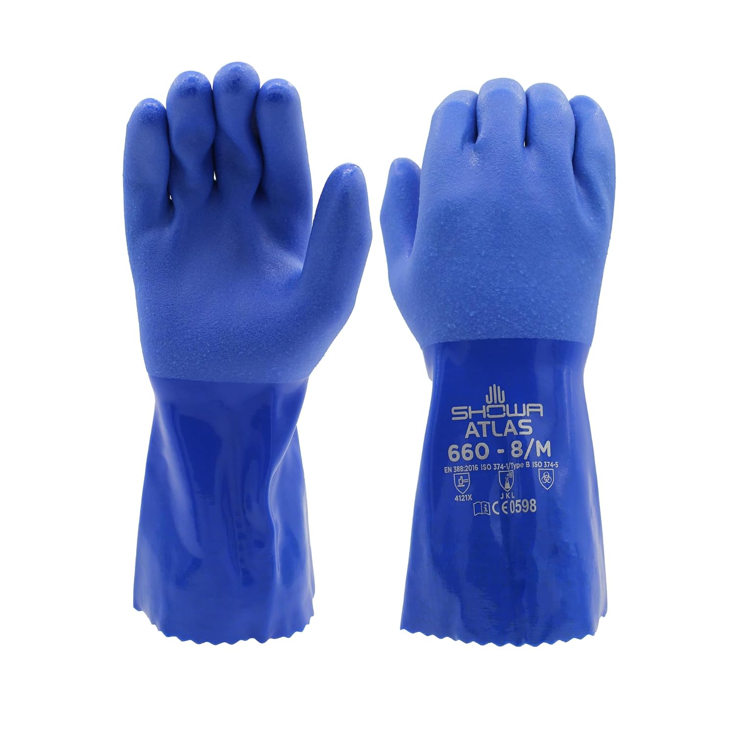 SHOWA Atlas 660 Triple-Dipped PVC Chemical-Resistant Gloves product photo