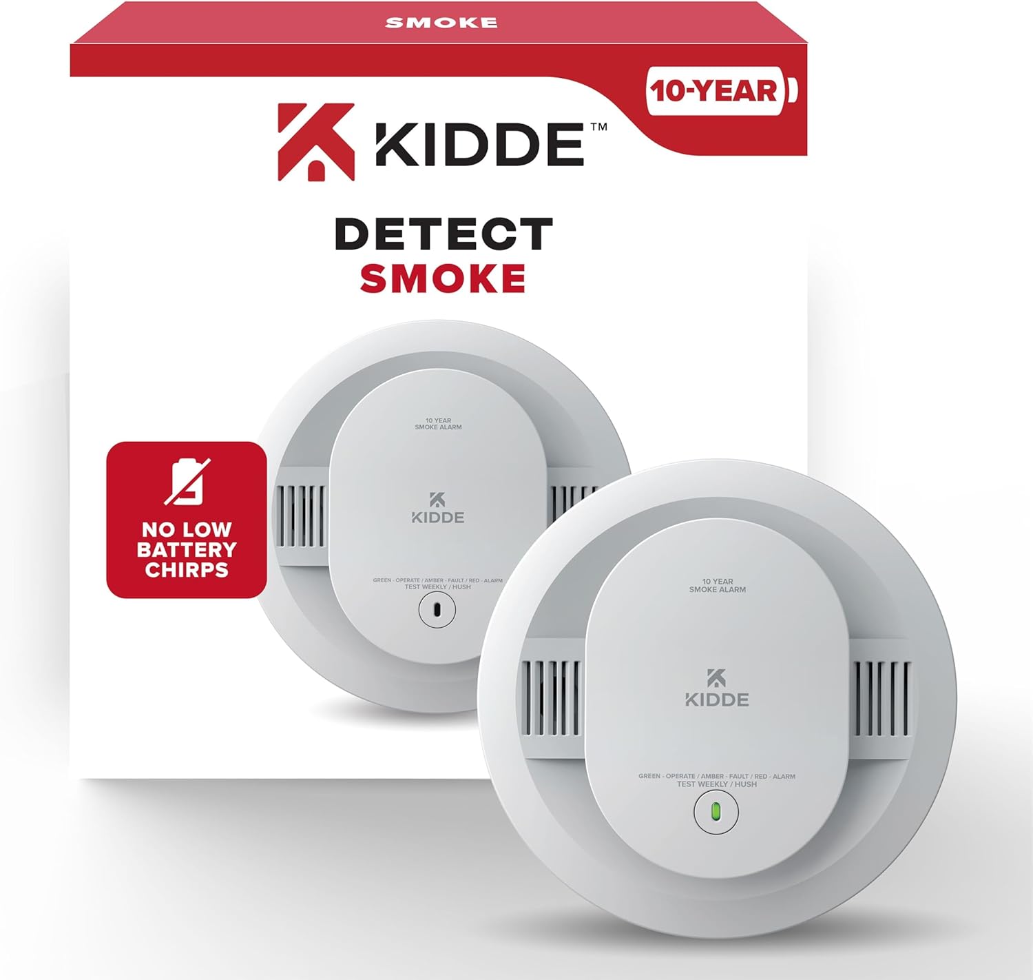 Kidde 20SD10 Battery-Operated Smoke Alarm product photo
