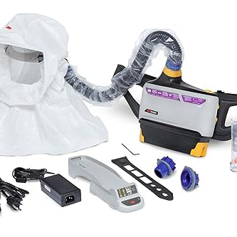 3M Versaflo TR-800-ECK intrinsically safe easy clean PAPR kit with disposable hood and belt-mounted blower