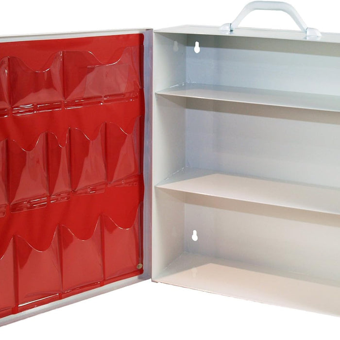 Medique 712MTM 3-Shelf First Aid Cabinet with Pockets — Empty (712MTM) product photo