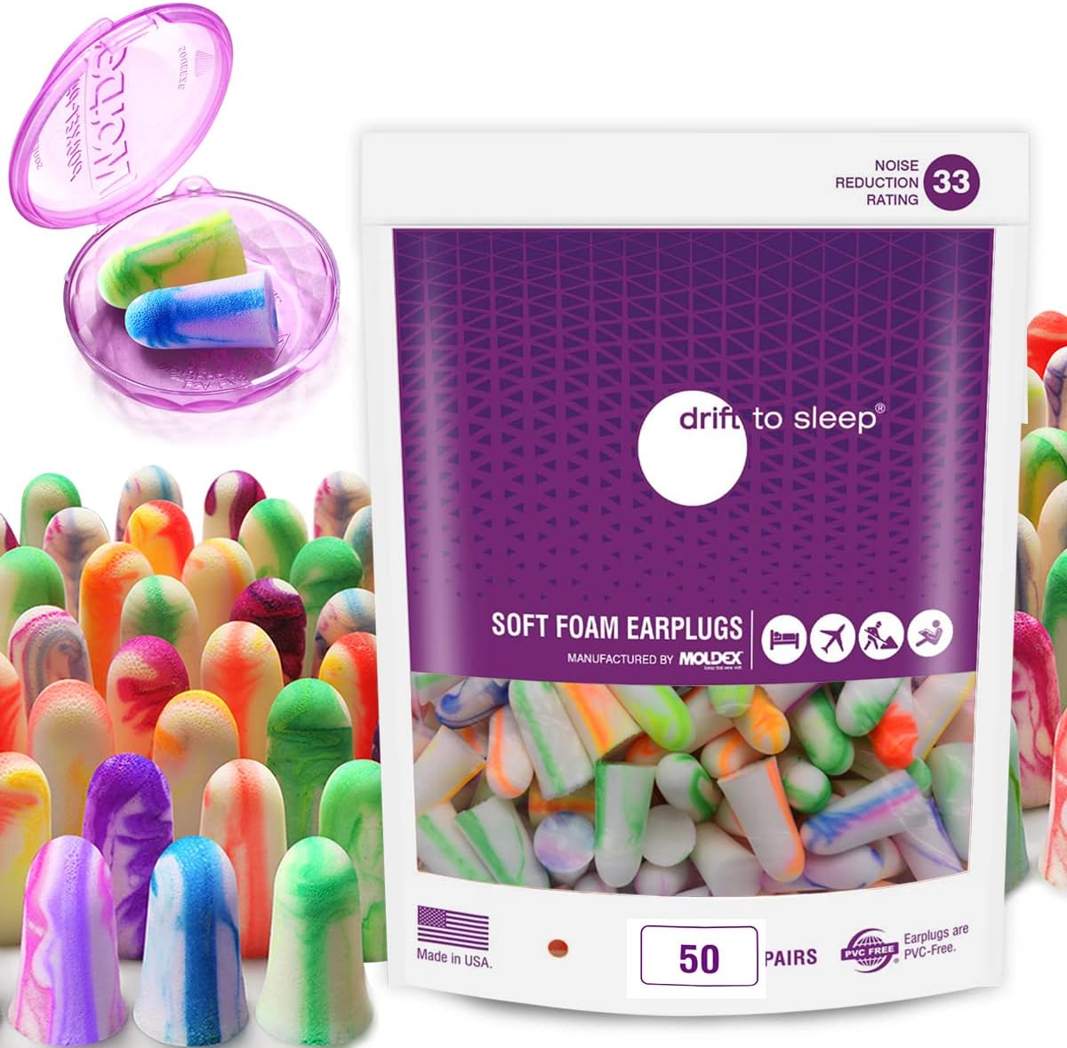 Moldex 6683 Softies Jar Cordless Earplugs — NRR 33 product photo