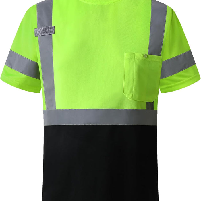 JKSafety Class 3 Safety Shirt — Hi-Vis Short-Sleeve Tee product photo