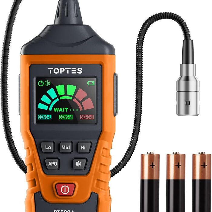 TopTes PT520A Gas Leak Detector — 17-Inch Gooseneck Combustible Sniffer product photo