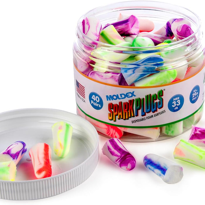 Moldex 6684 SparkPlugs Jar Cordless Earplugs — NRR 33 (Metal-Detectable) product photo