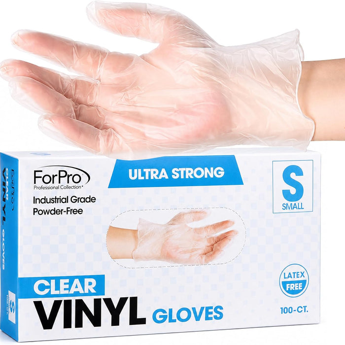 ForPro Industrial Vinyl Gloves, Powder-Free & Latex-Free product photo