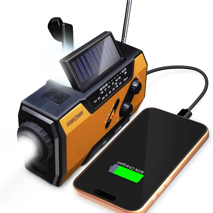 FosPower NOAA Emergency Weather Radio A1, Portable Power Bank product photo