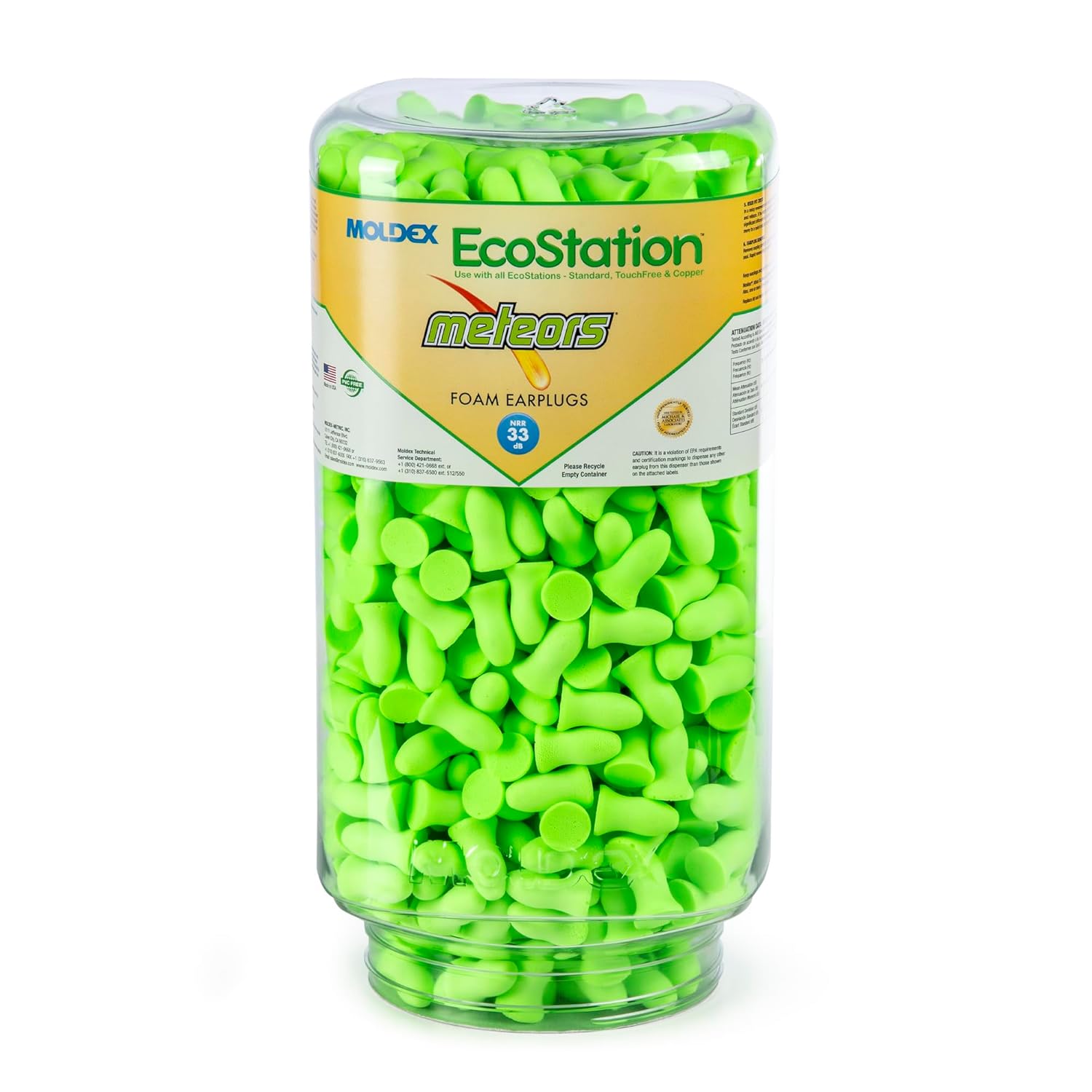 Moldex 6708 Meteors EcoStation Cordless Earplugs — NRR 33 product photo