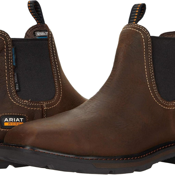 Ariat Groundbreaker Chelsea Wide Square Steel Toe Waterproof Boot product photo