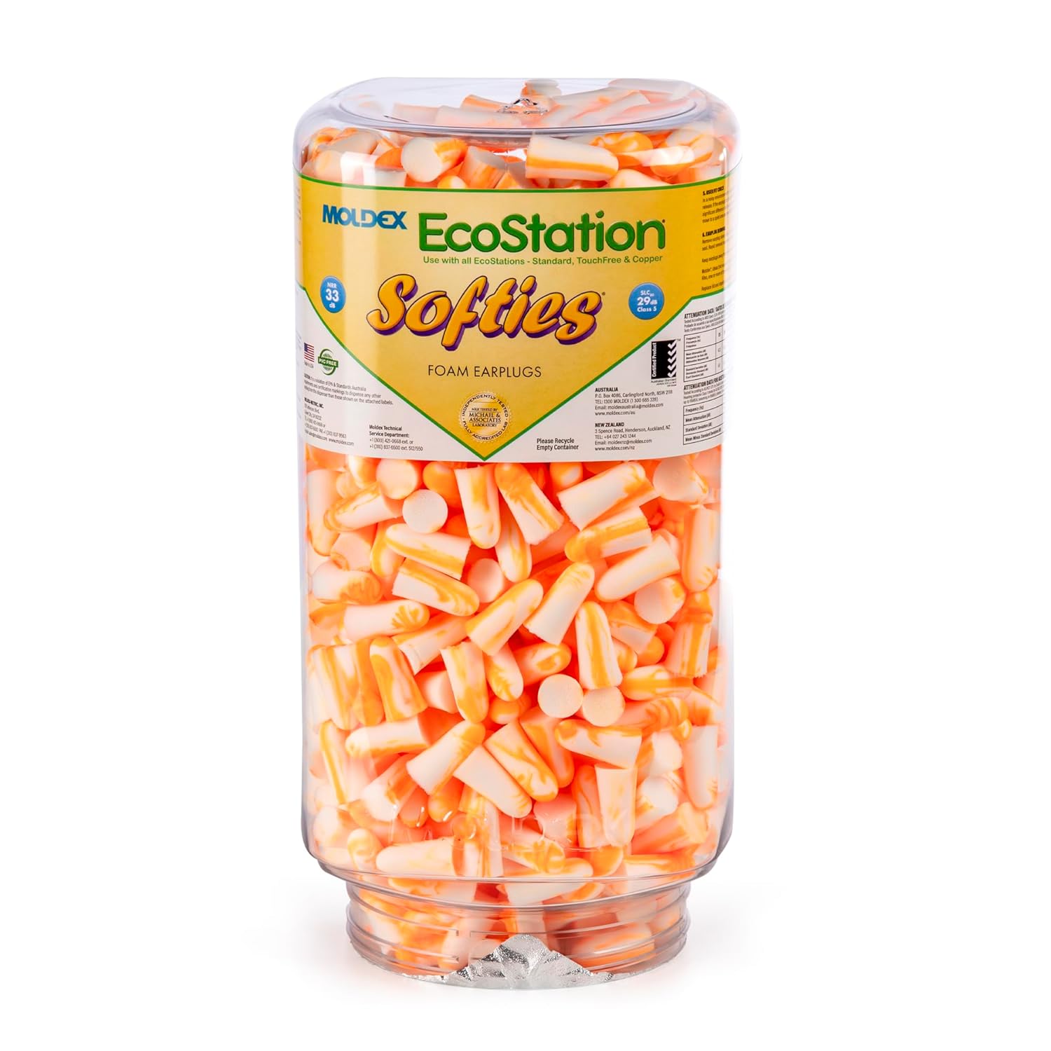 Moldex 6702 Softies EcoStation Cordless Earplugs — NRR 33 product photo