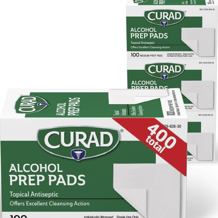 Curad Alcohol Prep Pads — Skin Cleansing Wipes product photo