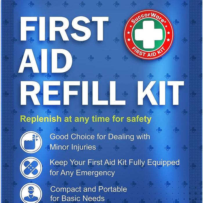 SuccorWare 90 Pieces First Aid Refill Kit, Wound Care Kit product photo