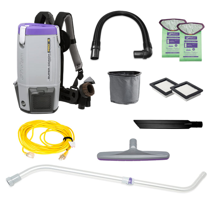 ProTeam Super Coach Pro 6 Backpack Vacuum — 107310 product photo