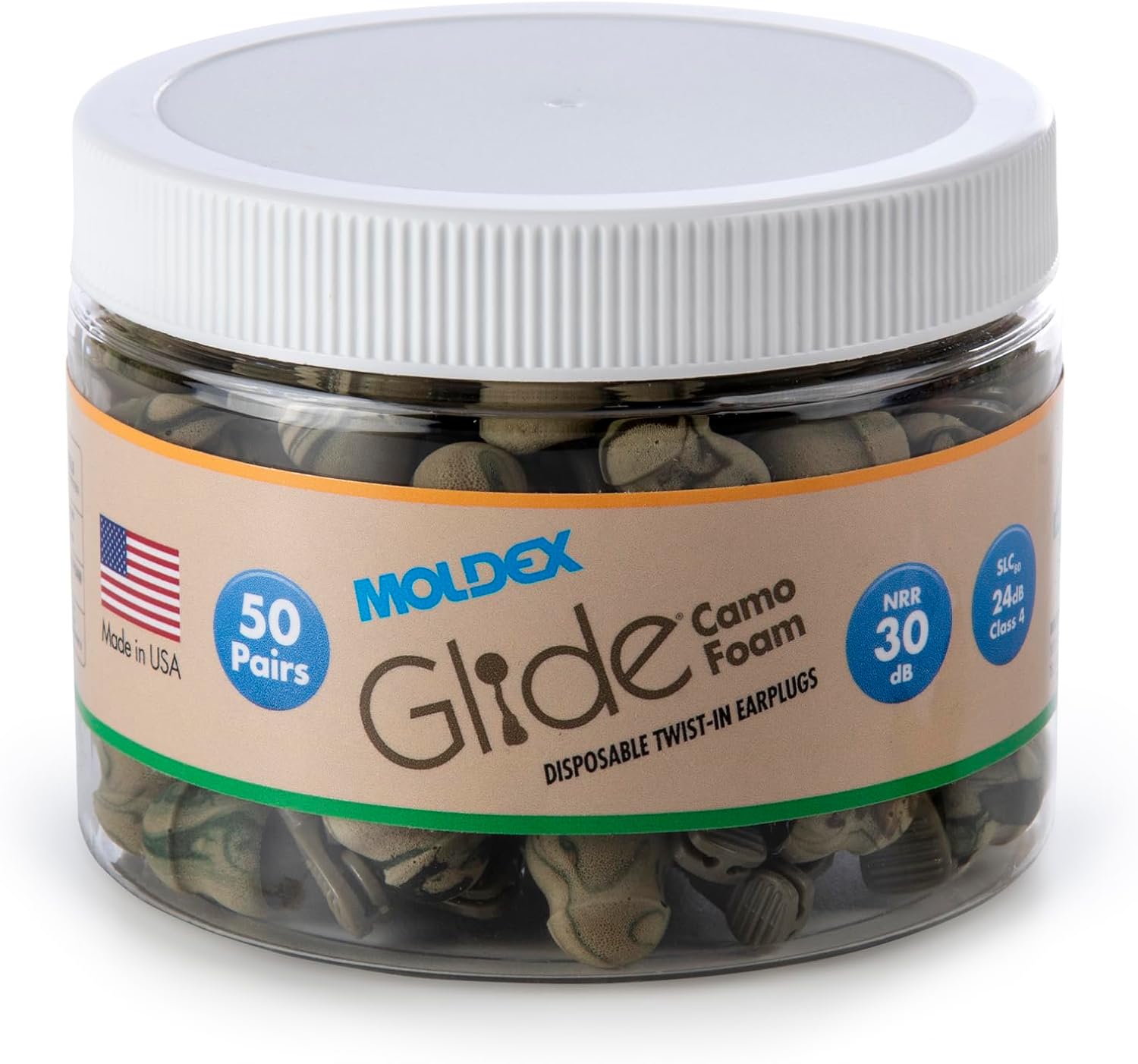 Moldex 6687 Glide Jar Cordless Earplugs — NRR 30 product photo