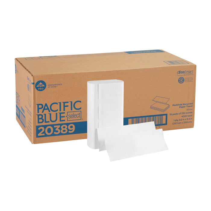 GP Pacific Blue Select Multifold Towels — 4,000-Case (20389) product photo