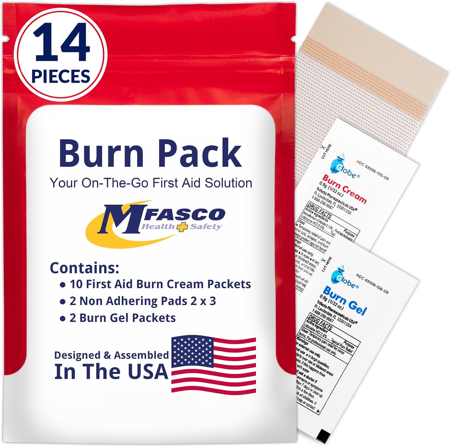 MFASCO First Aid Kit Refill Burn Care Refill Pack product photo