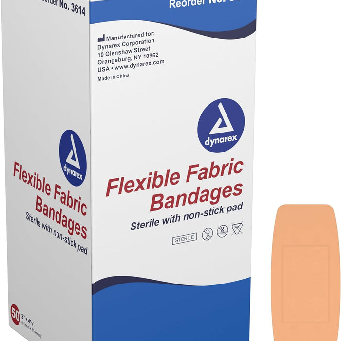 Dynarex 3614 Knuckle Fabric Bandages — Bulk Box product photo
