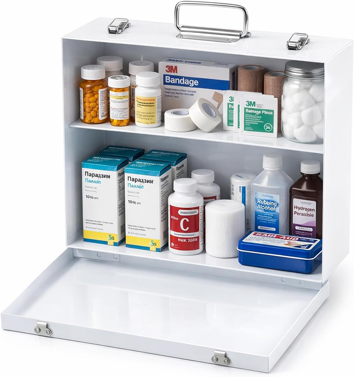 Zonon Industrial Metal First Aid Cabinet, 2 Shelf, Wall Mounted product photo