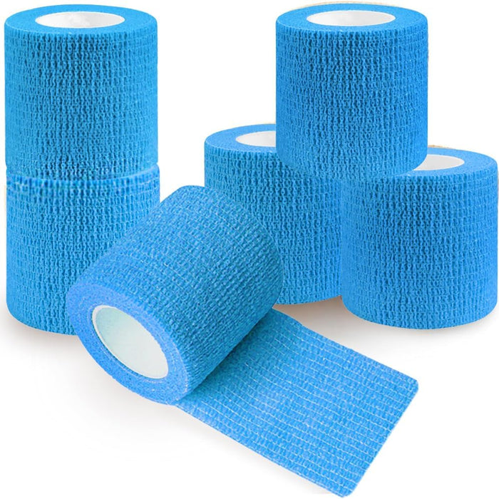 QUMY Self-Adhesive Bandage Wrap 6 Pack, 2 Inch x 5 Yards Cohesive product photo