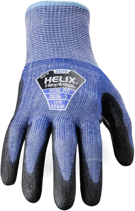 HexArmor Helix 2076 ANSI A6 cut and puncture-resistant gloves