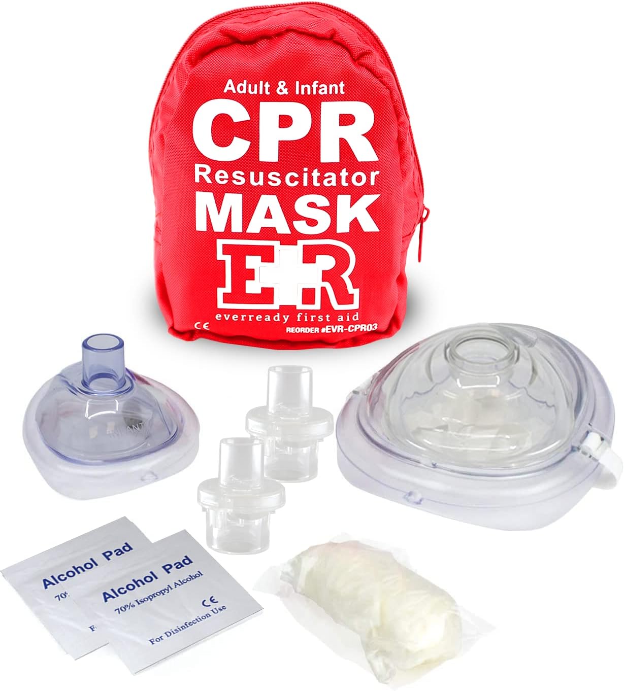 Ever Ready CPR Mask — Adult & Infant Combo, Hard Case product photo