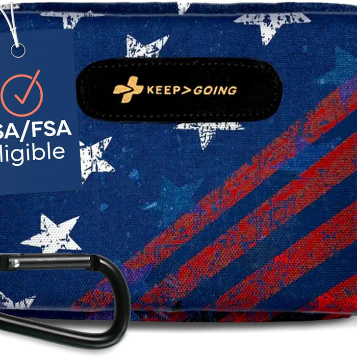 KeepGoing Travel First Aid Kit — 130 Pieces, Latex-Free, TSA-Approved for Car & Outdoors product photo