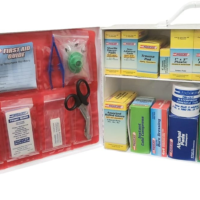 Rapid Care First Aid 80097 2 Shelf All Purpose First Aid Kit Cabinet, Class A+ product photo