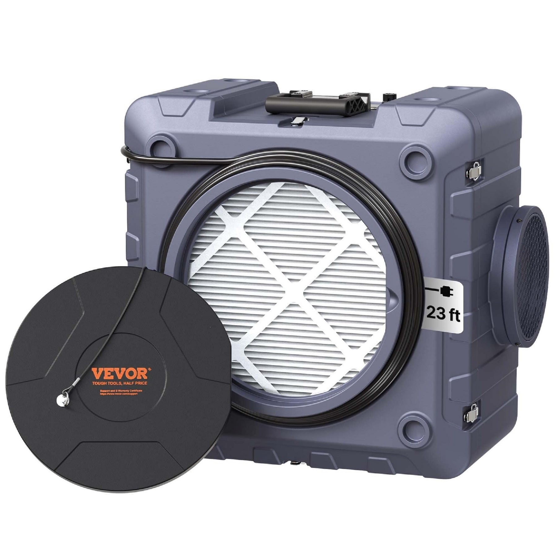 VEVOR 550 CFM Air Scrubber — 3-Stage with H13 HEPA, Stackable product photo