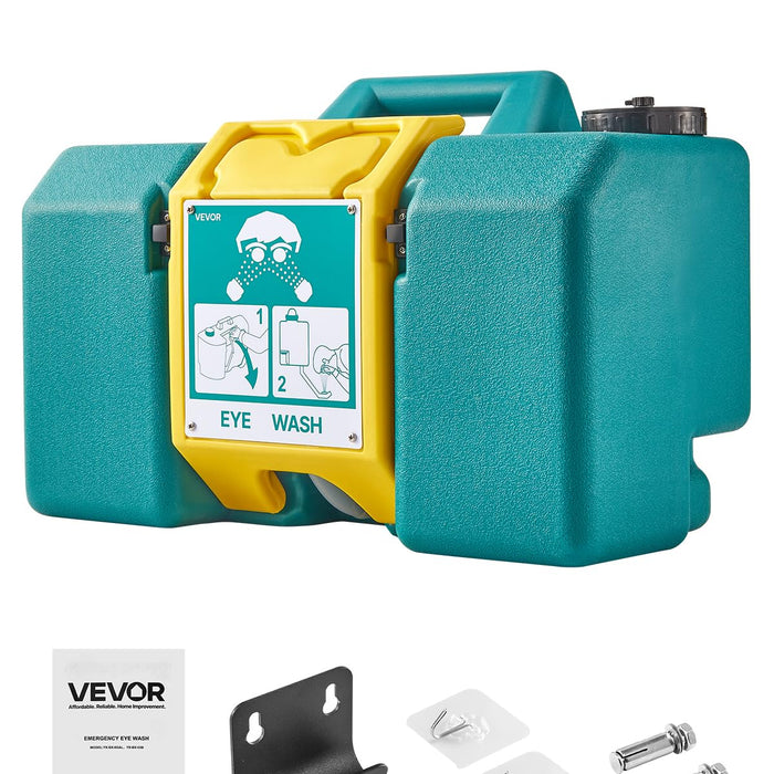 VEVOR Portable Eye Wash Station, 8 Gal, OSHA-Approved, Wall-Mounted product photo