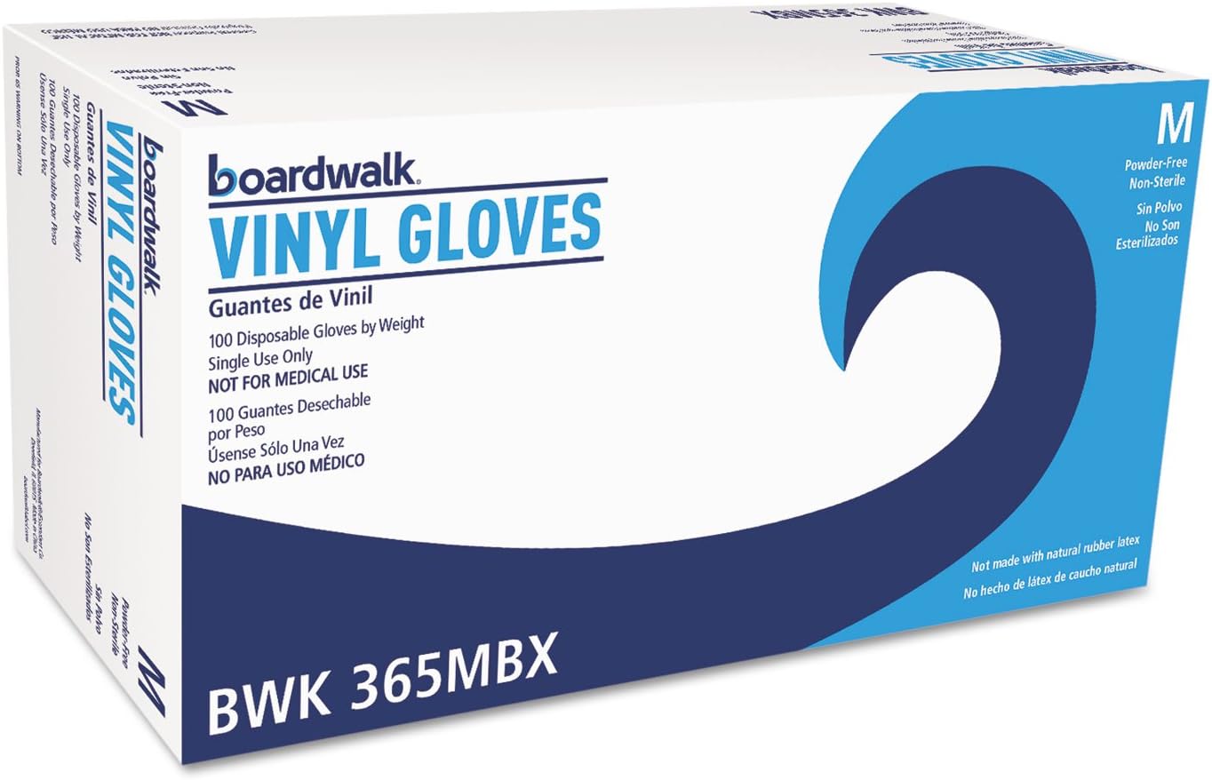 Boardwalk Vinyl Gloves, General-Purpose Powder-Free product photo