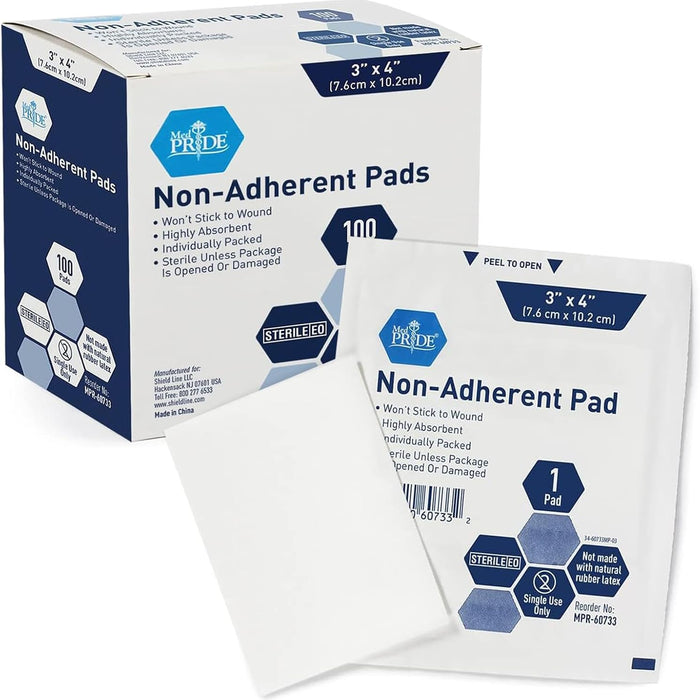 Med-Pride Non-Stick Pads — Sterile Wound Dressings product photo