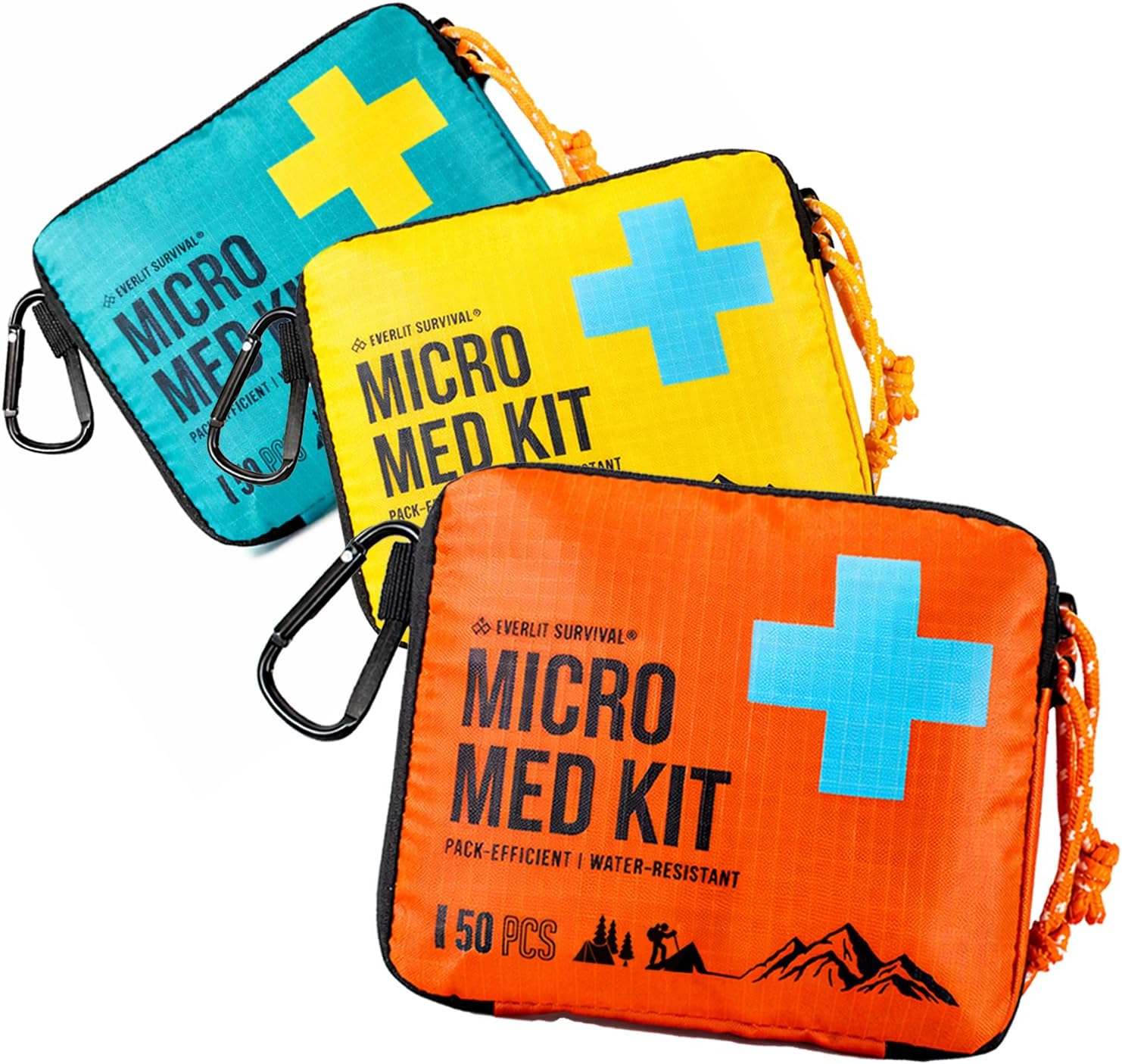 EVERLIT Mini First Aid Kit 3-Pack, Ultralight Compact Water-Resistant product photo