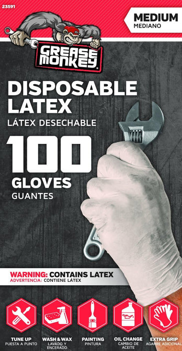 Grease Monkey Mechanic Latex Gloves, Disposable product photo